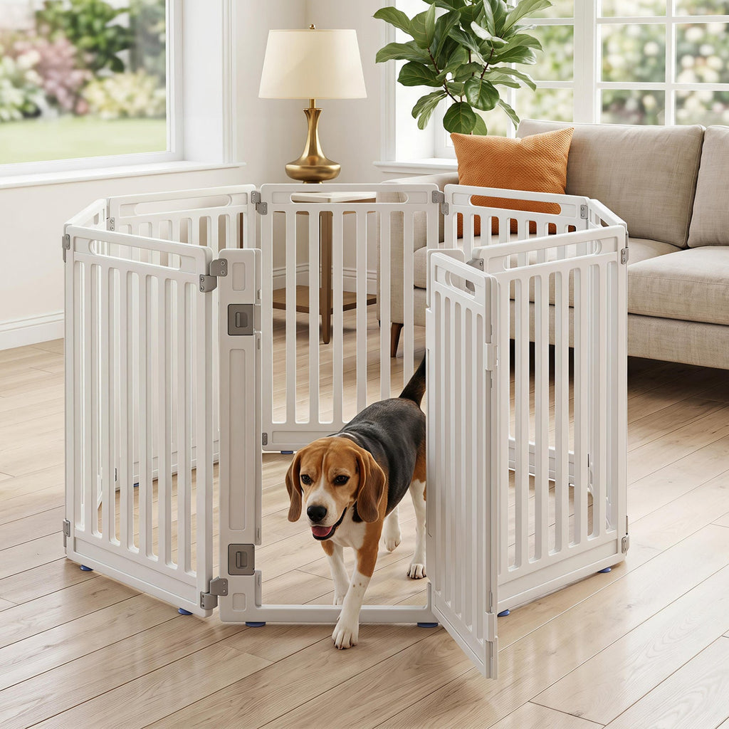 8-Panel Dog Playpen 31.5" Height Indoor Outdoor HDPE - Majestic Pet Kingdom