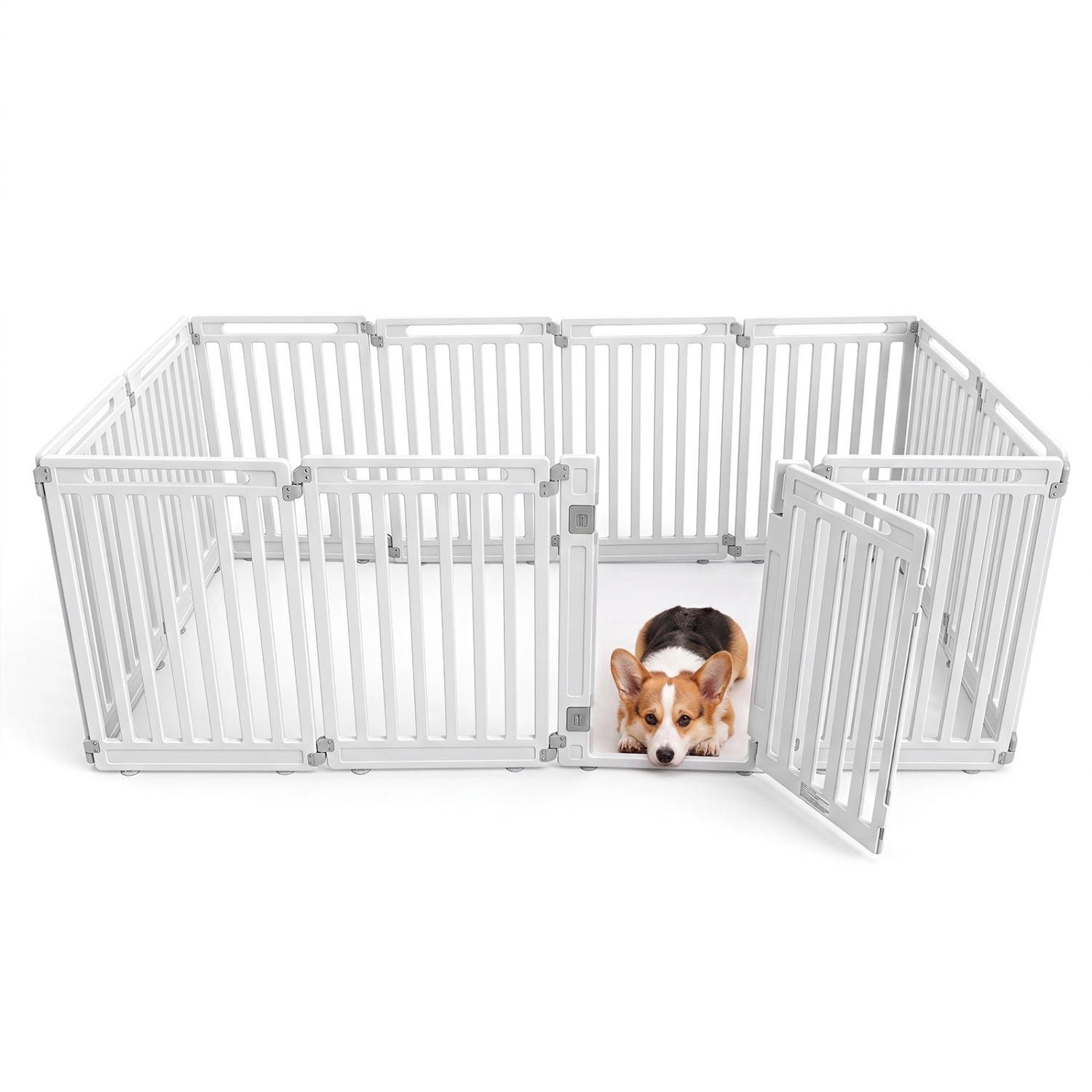 12-Panel Dog Playpen 31.5" Height Indoor Outdoor Pet Fence - Majestic Pet Kingdom