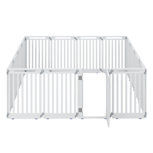 16-Panel Dog Playpen 31.5" Height Indoor Outdoor Pet Gate | Purrfect Pet Kingdom