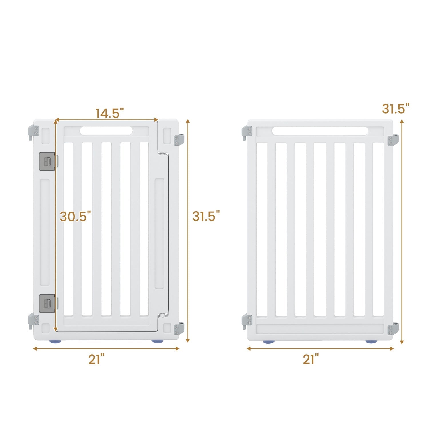 16-Panel Dog Playpen 31.5" Height Indoor Outdoor Pet Gate | Purrfect Pet Kingdom
