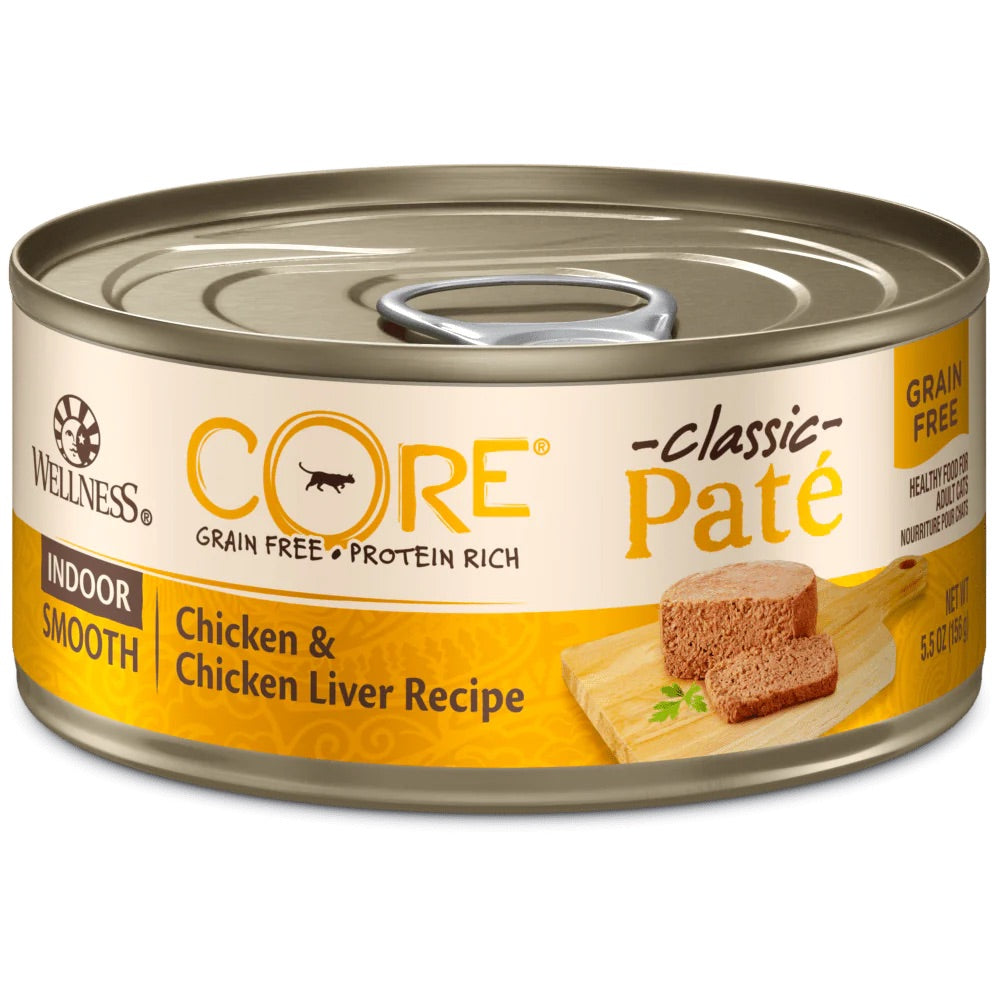 Wellness Core Cat Can Indoor Chicken & Chicken Liver Pate (5.5oz) - Majestic Pet Kingdom