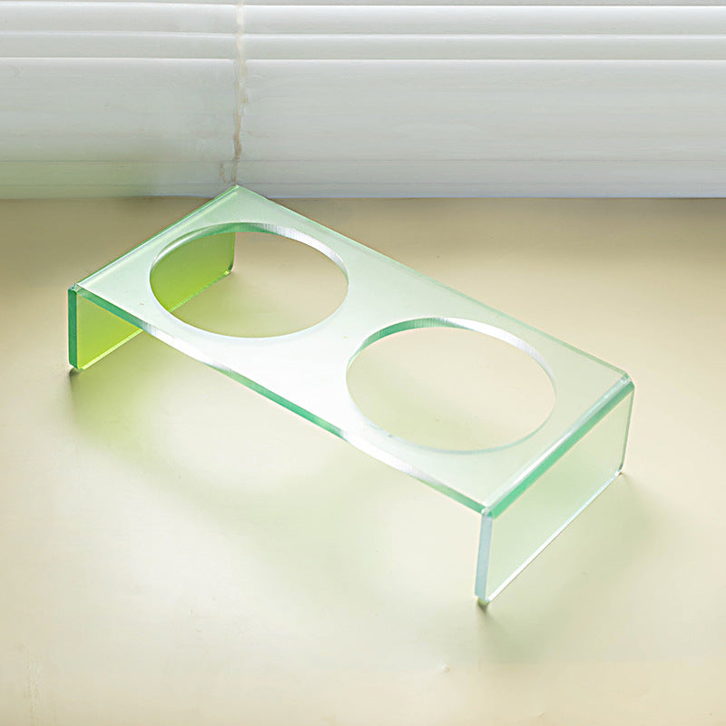 Cat Bowl Rack Acrylic Dog Bowl Anti-tumble - Majestic Pet Kingdom