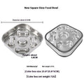 Non-slip Anti-choke 304 Stainless Steel Pet Slow Feeding Bowl