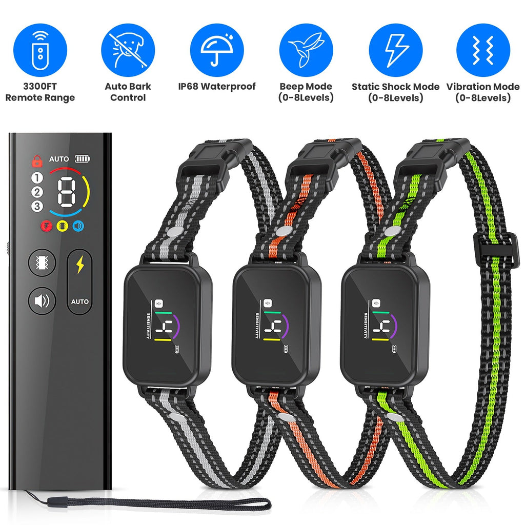 Dog Training Collar with Remote and Bark Control for Small Dogs