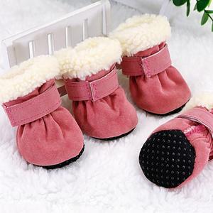 Waterproof Winter Dog Boots Socks Pet Dog Shoes Anti-slip Puppy Cat Rain Snow Booties Footwear For Small Dogs - Majestic Pet Kingdom