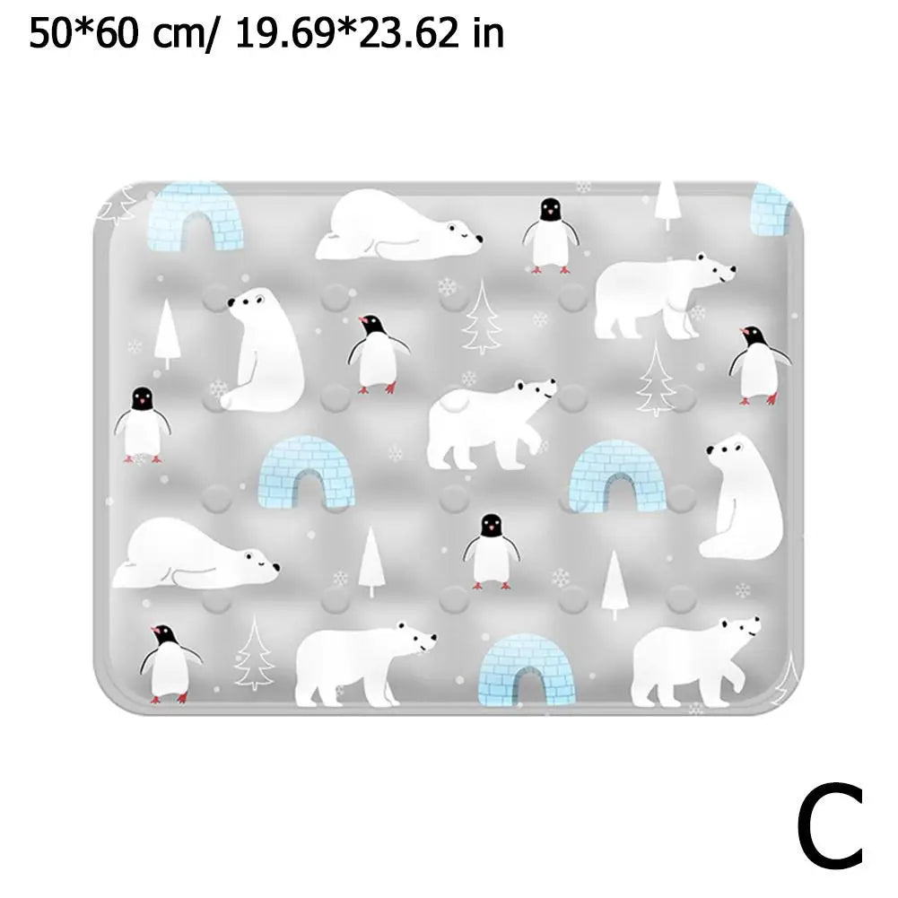 Cooling Pet Gel Pad: Collapsible Summer Ice Bed