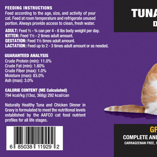 Dave's Cat Naturally Healthy Grain Free Tuna & Chicken (13oz) - Majestic Pet Kingdom