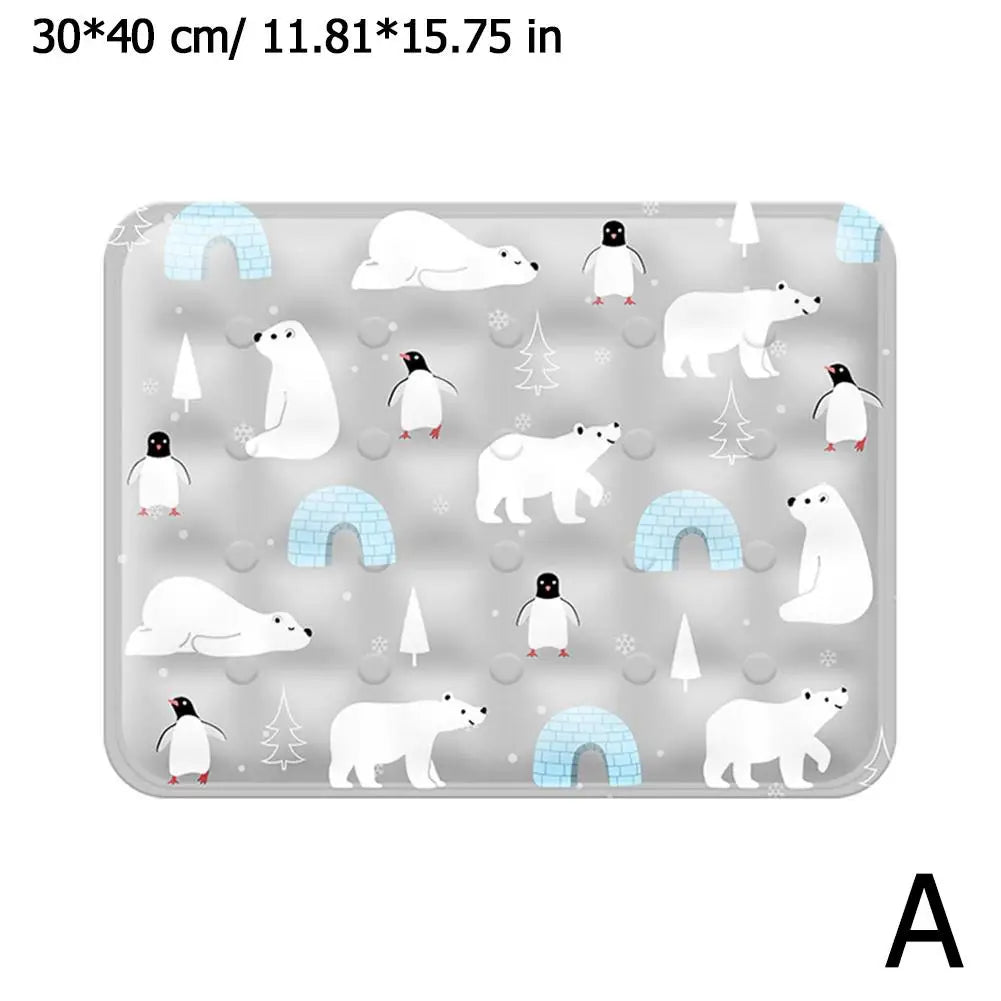 Cooling Pet Gel Pad: Collapsible Summer Ice Bed