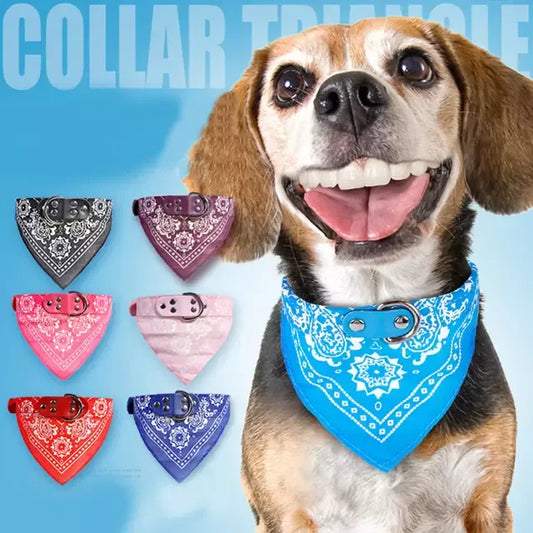 Soft Printed Triangle Dog & Cat Bandana Scarf