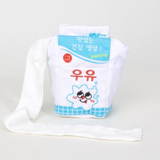 Dog Snuffle Toy Milk Box Squeaky Scent Foraging Slow Feeder Play - Detail Angle 5 | Majestic Pet Kingdom