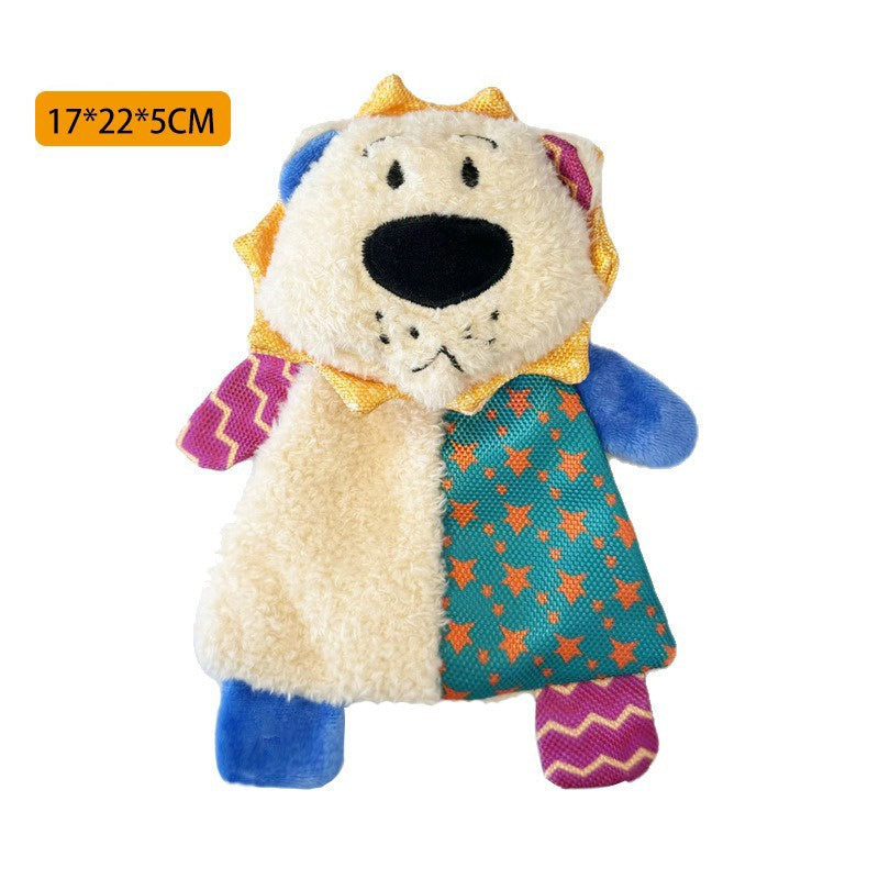 Squeaky Stuffed Dog Toy Small, No-Stuffing Crinkle Paper Dog Birthday Toy With Dual Squeakers, Interactive Durable Plush Puppy Toy For Small Medium Dogs, Washable, Cute Stuffed Animal Toy