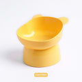 Oblique High Foot Neck Protection Anti-tumble Cat Pet Bowl