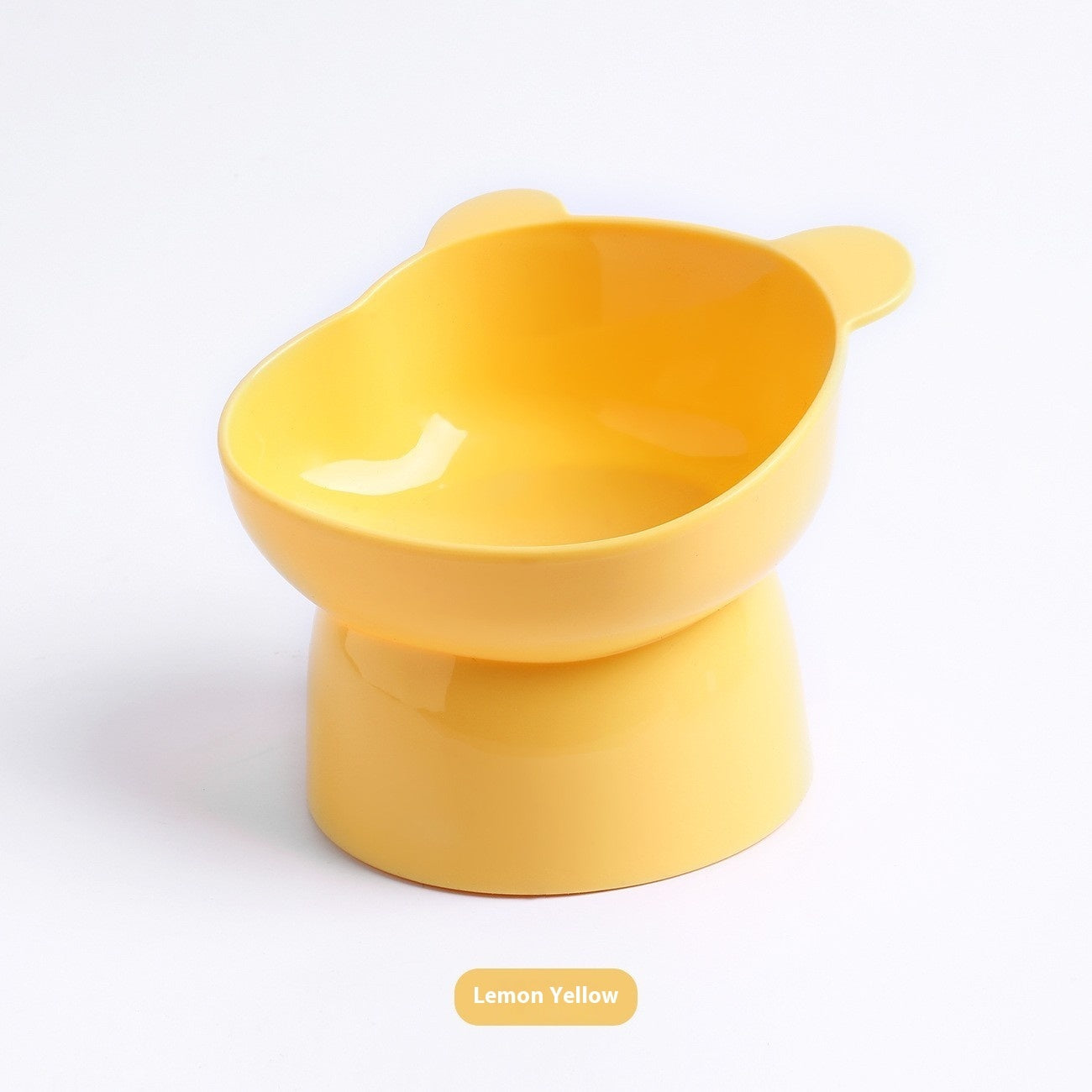 Oblique High Foot Neck Protection Anti-tumble Cat Pet Bowl