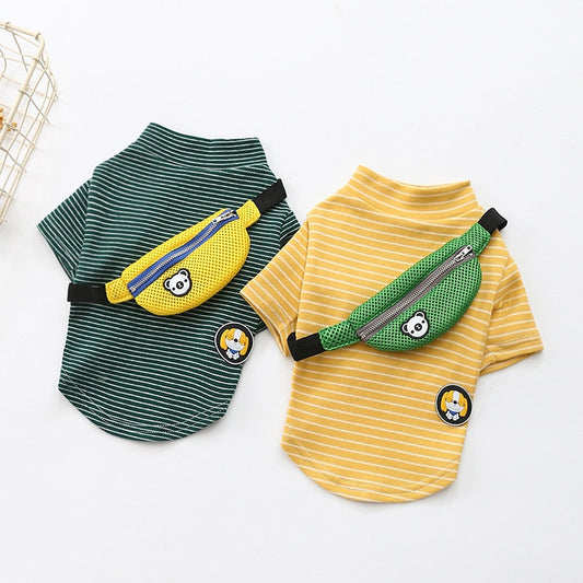 Striped T-Shirt Teddy Dog Pet Costume - Majestic Pet Kingdom