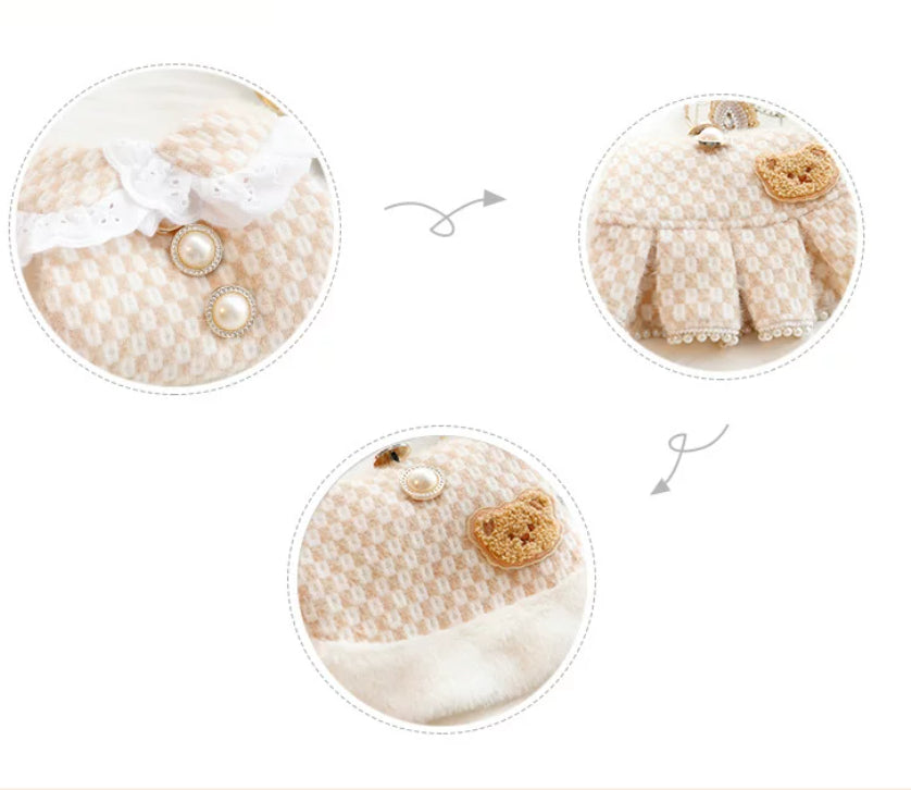 Winter And Spring Thick Style Cat Princess Cotton Skirt
