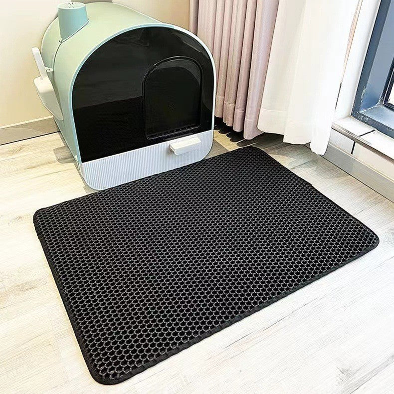 Double-Layer EVA Cat Litter Pad - Waterproof Pet Mat