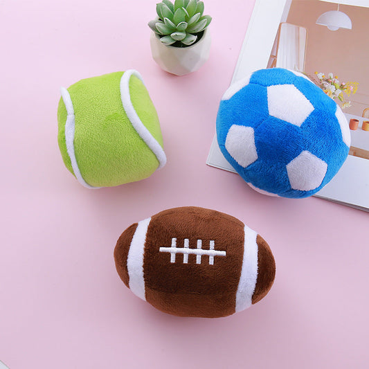 pet-plush-squeaky-simulation-ball-dog-toy-luxury-view-1 | Majestic Pet Kingdom