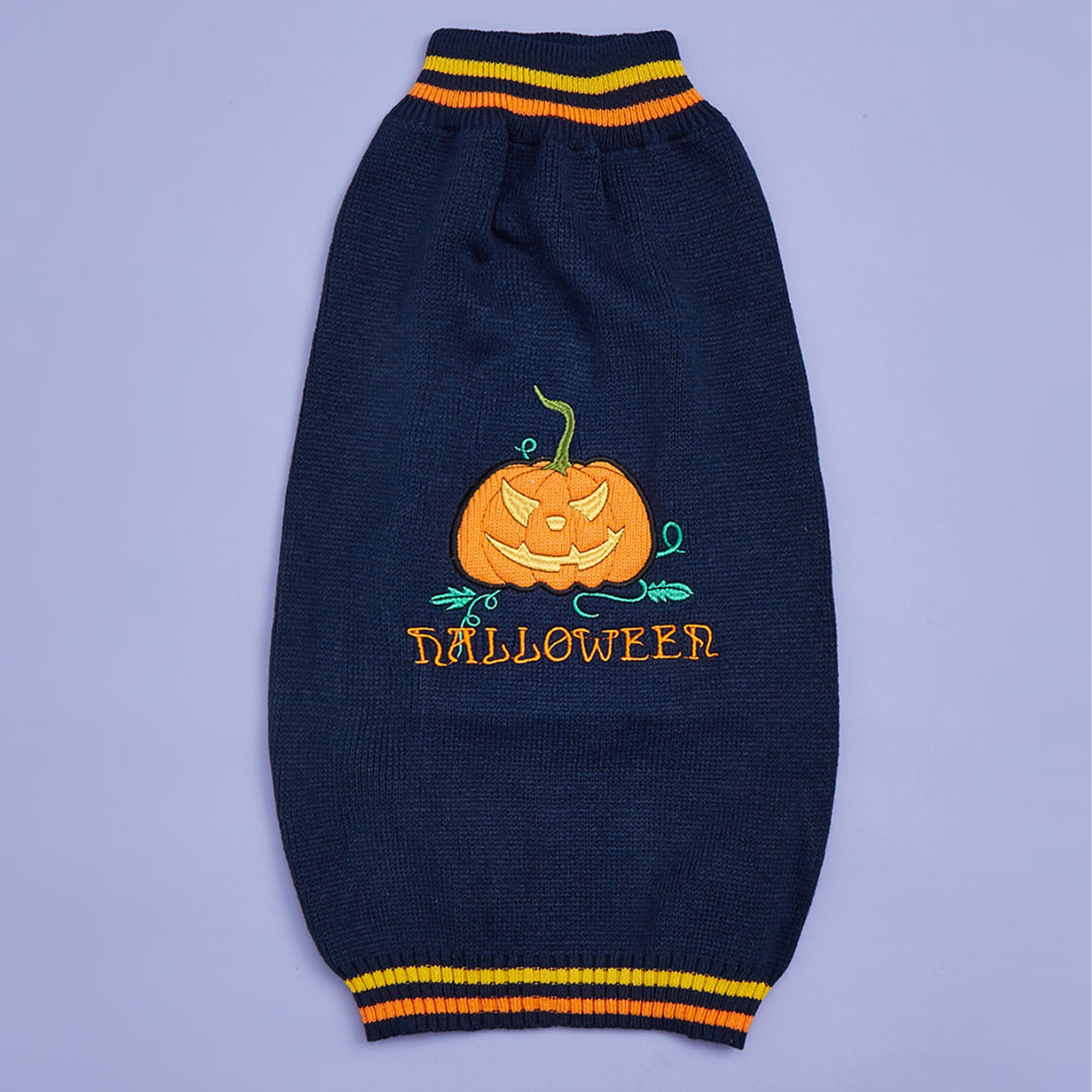 New Halloween Pumpkin Pet Sweater In Blue - Majestic Pet Kingdom