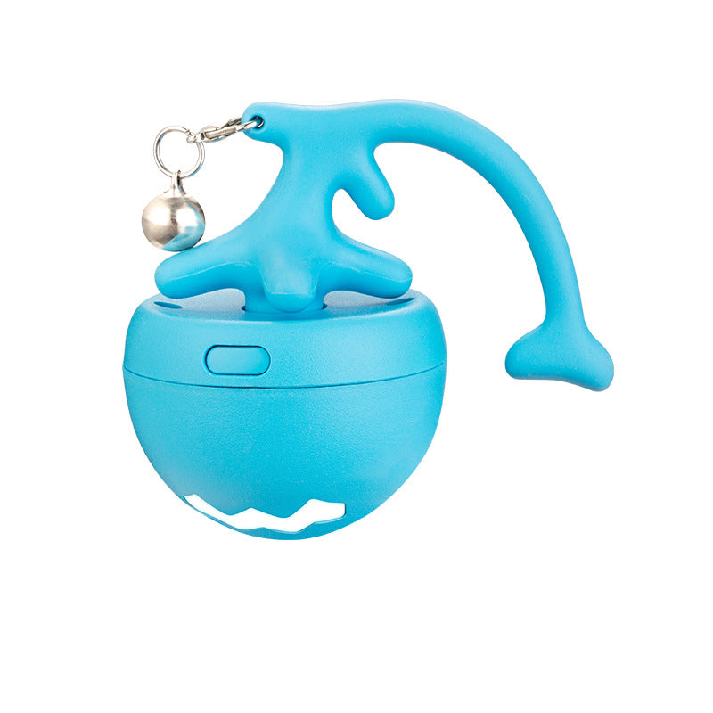 Cat Toy Fish Bone Rolling Ball USB Electric Motion Teaser Wand - Detail Angle 4 | Majestic Pet Kingdom