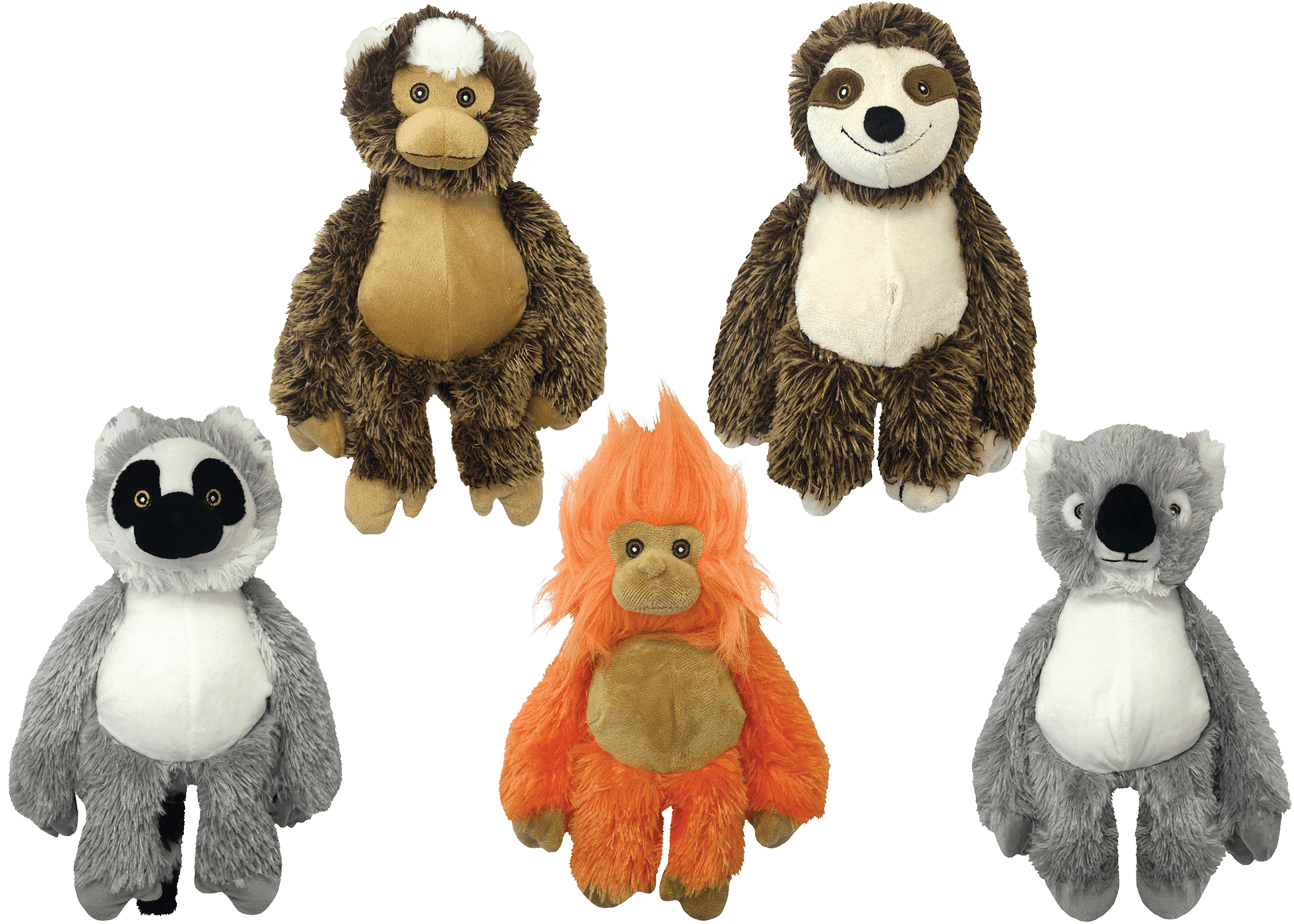 Dog Plush Toy Multipet Bark Buddy Soft Squeaky Animals 10in - Detail Angle 2 | Majestic Pet Kingdom