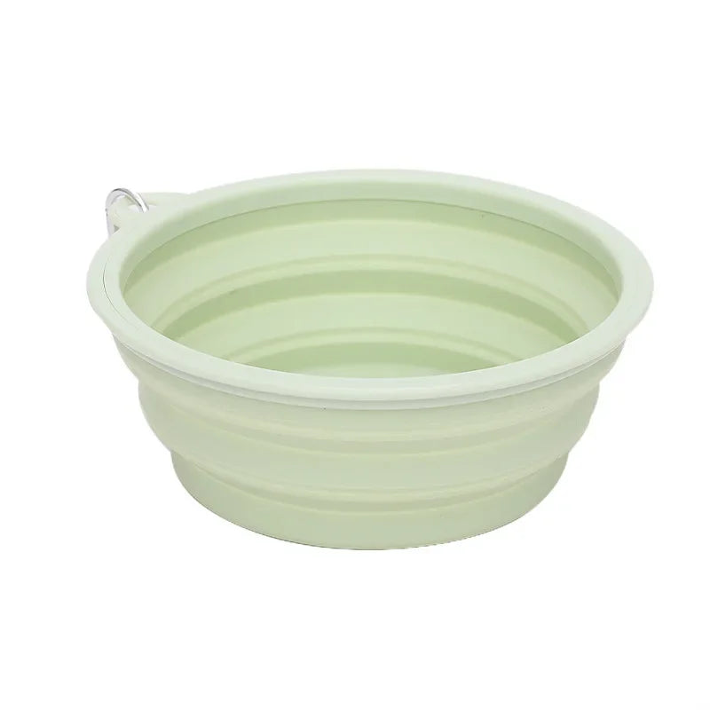 Foldable Travel Bowl: Silicone Pet Food Container - Majestic Pet Kingdom