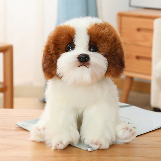 Simulation dog Maltese plush toy Bichon Frise doll Labrador Tibetan Mastiff birthday gift | Purrfect Pet Kingdom