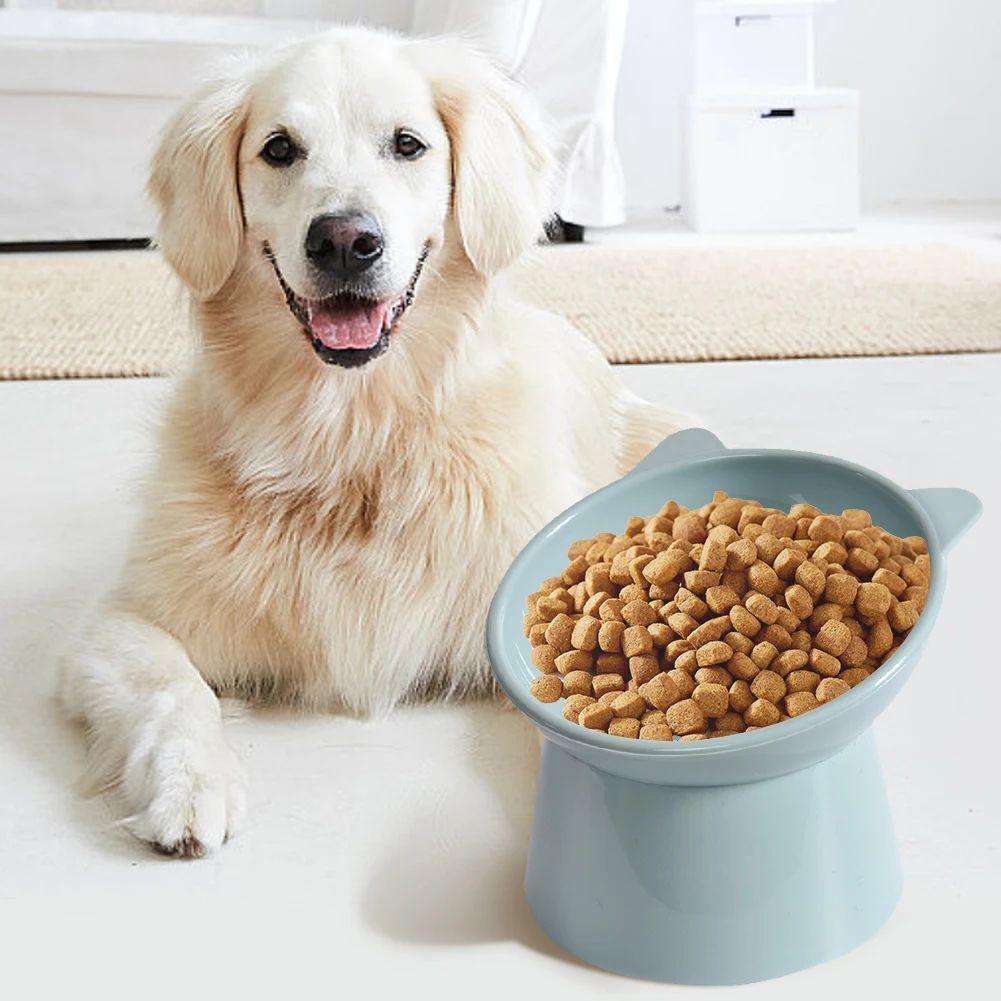 Tilted Cat Food Bowl Elevated Cat Bowl Ergonomic Raised Cat Food Bowl Anti Vomiting Plastic Feeding Bowl Non Slip For Cats Dogs