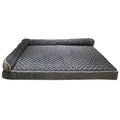 Removable And Washable L-Shaped Pet Sofa Dog Bed With Sponge Padding And Rose Velvet For Warmth - Majestic Pet Kingdom