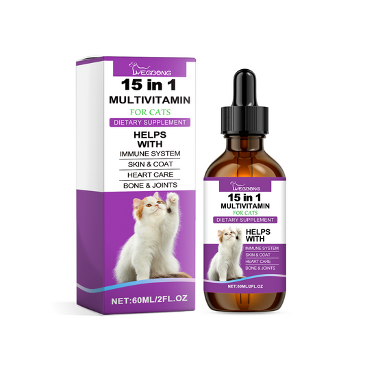 Pet Cat Vitamin Drops Care For Pets With Physical Discomfort Daily Care Vitamin Supplements - Main Feature View | Majestic Pet Kingdom