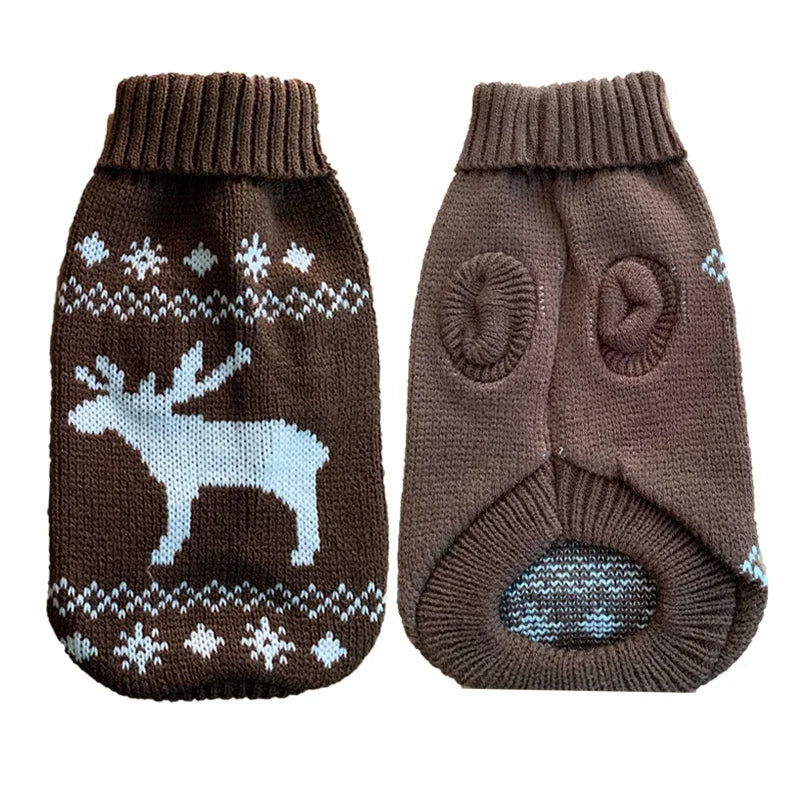 Knitted Dog Sweater: Warm Winter Fleece Pet Apparel - Majestic Pet Kingdom