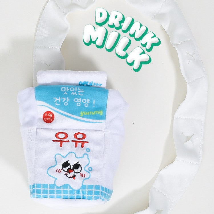 Dog Snuffle Toy Milk Box Squeaky Scent Foraging Slow Feeder Play - Detail Angle 4 | Majestic Pet Kingdom