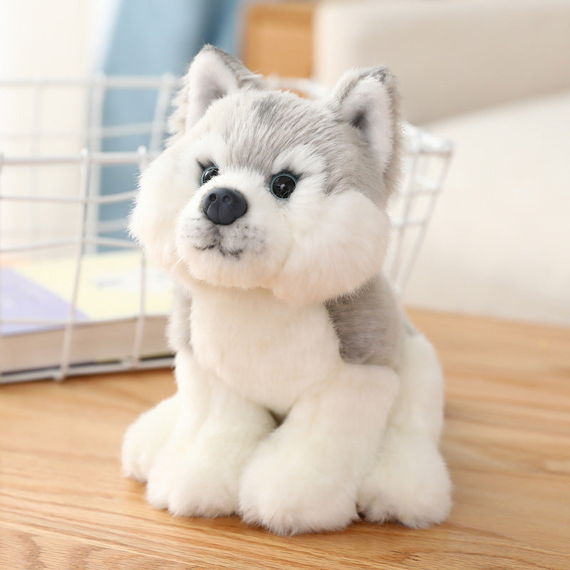 Dog Plush Toy Realistic Puppy Stuffed Animal Cuddle Doll 12in - Detail Angle 6 | Majestic Pet Kingdom