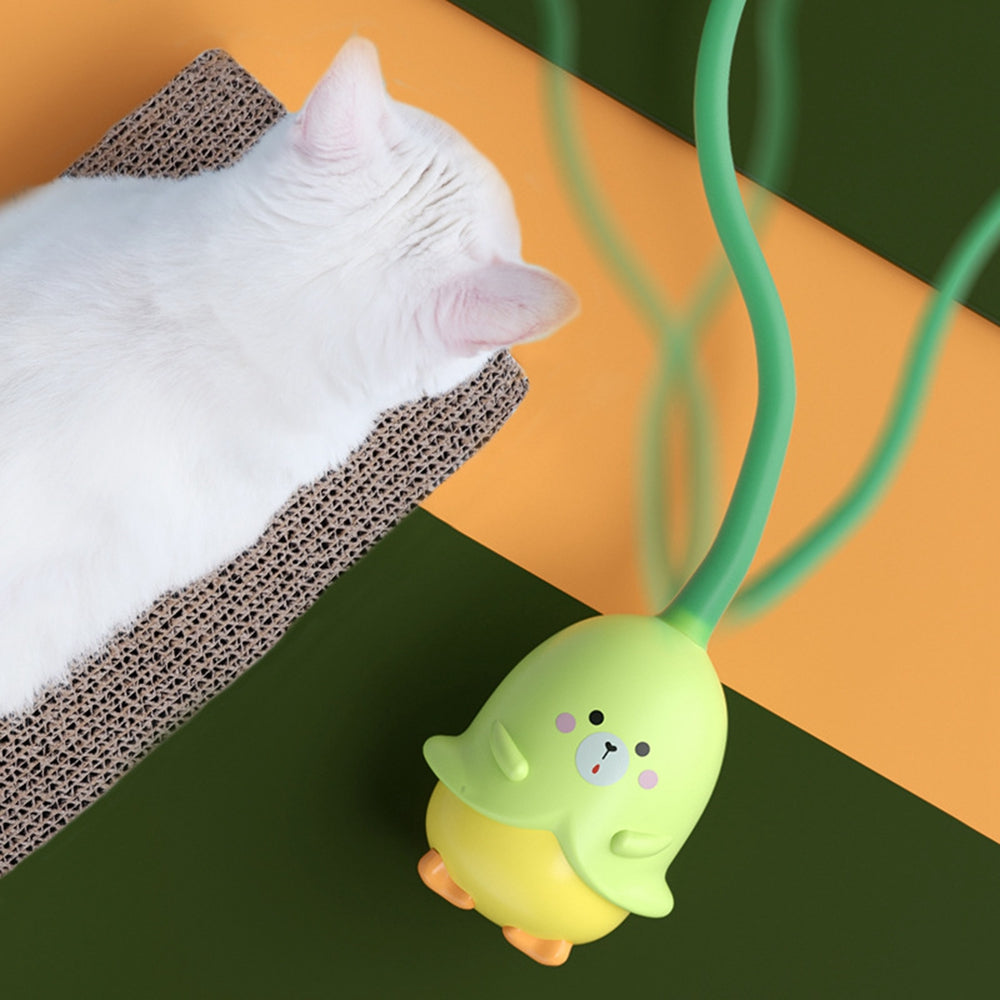 Cat Boredom And Automatically Rotates Rubber Resistant Toy