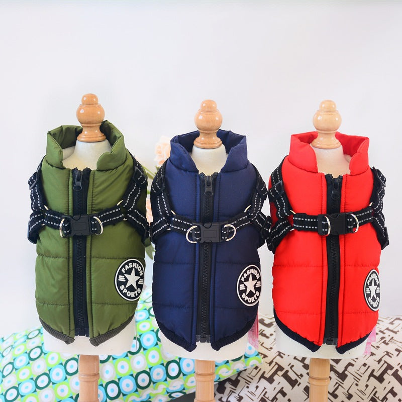 Pet Dog Clothes For Small Dogs Winter Warm Dog Hooded Coat Jackets Chihuahua Pug Outfits Puppy Cat Clothing - Majestic Pet Kingdom