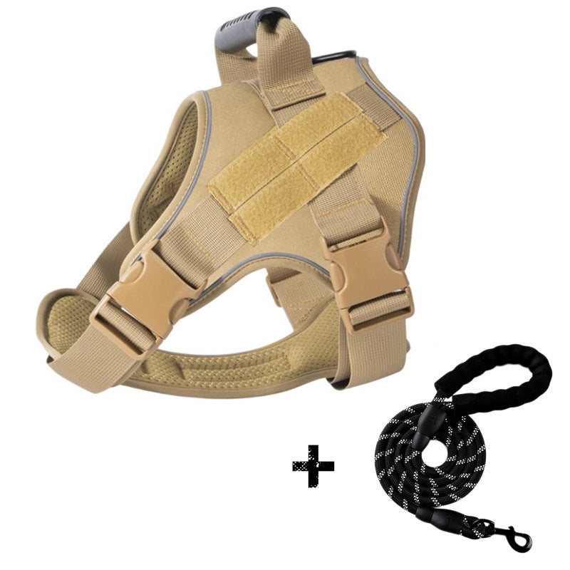 Traction Rope For Large Dogs Breathable Tactical Harness | Purrfect Pet Kingdom