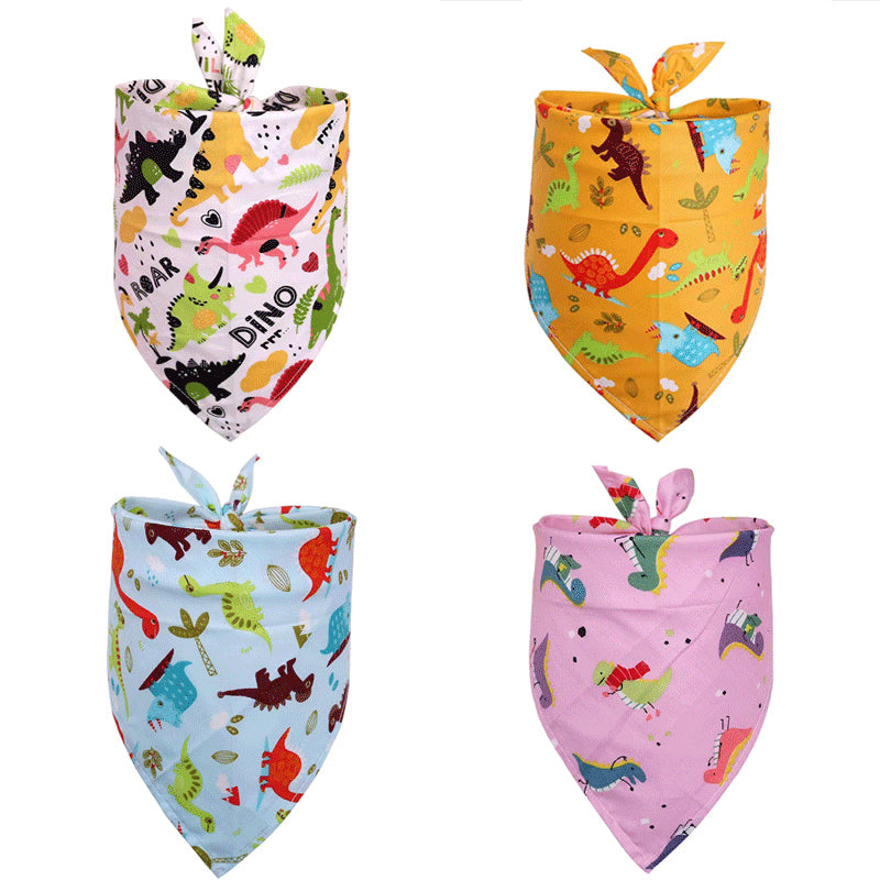 Pet Accessories Summer Pet Drool Towel Fruit Style Pet Scarf Pure Cotton Dog Triangle Scarf | Purrfect Pet Kingdom