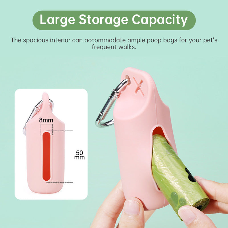 Silicone Poop Bag Holder: Portable Dispenser Case - Majestic Pet Kingdom