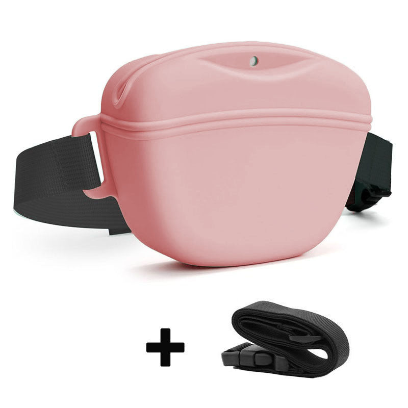 Silicone Dog Training Waist Bag Outdoor Portable Crossbody Pet Snack Pouch - Majestic Pet Kingdom