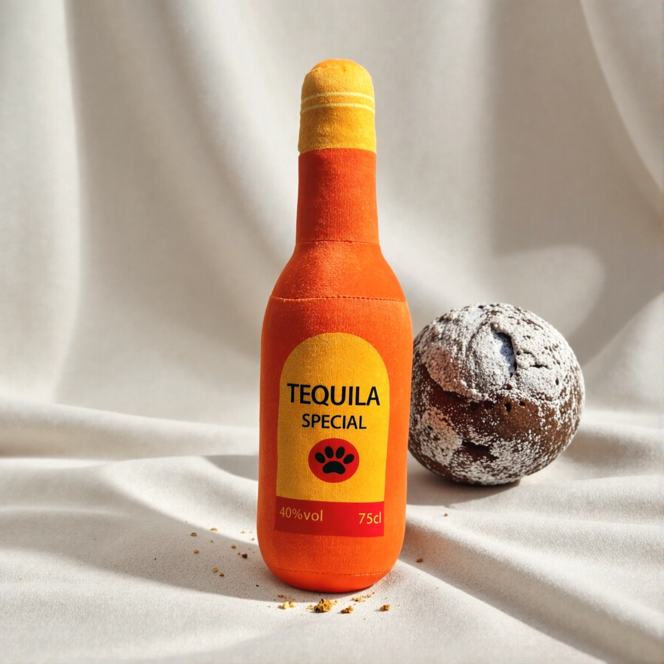 Dog Toy Realistic Wine Bottle Chew-Resistant Self-Entertainment Plush Toy for Cats and Dogs Teeth Cleaning Sound-Making Toy | Purrfect Pet Kingdom