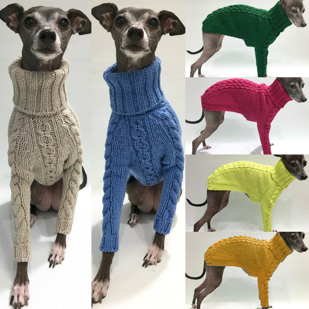 Winter Solid High Collar Dog Sweater Pet Products - Majestic Pet Kingdom