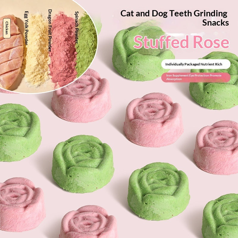 Freeze-Dried Cranberry And Rose Biscuits Cat Treats