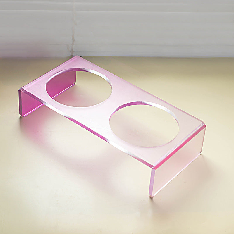 Cat Bowl Rack Acrylic Dog Bowl Anti-tumble - Majestic Pet Kingdom