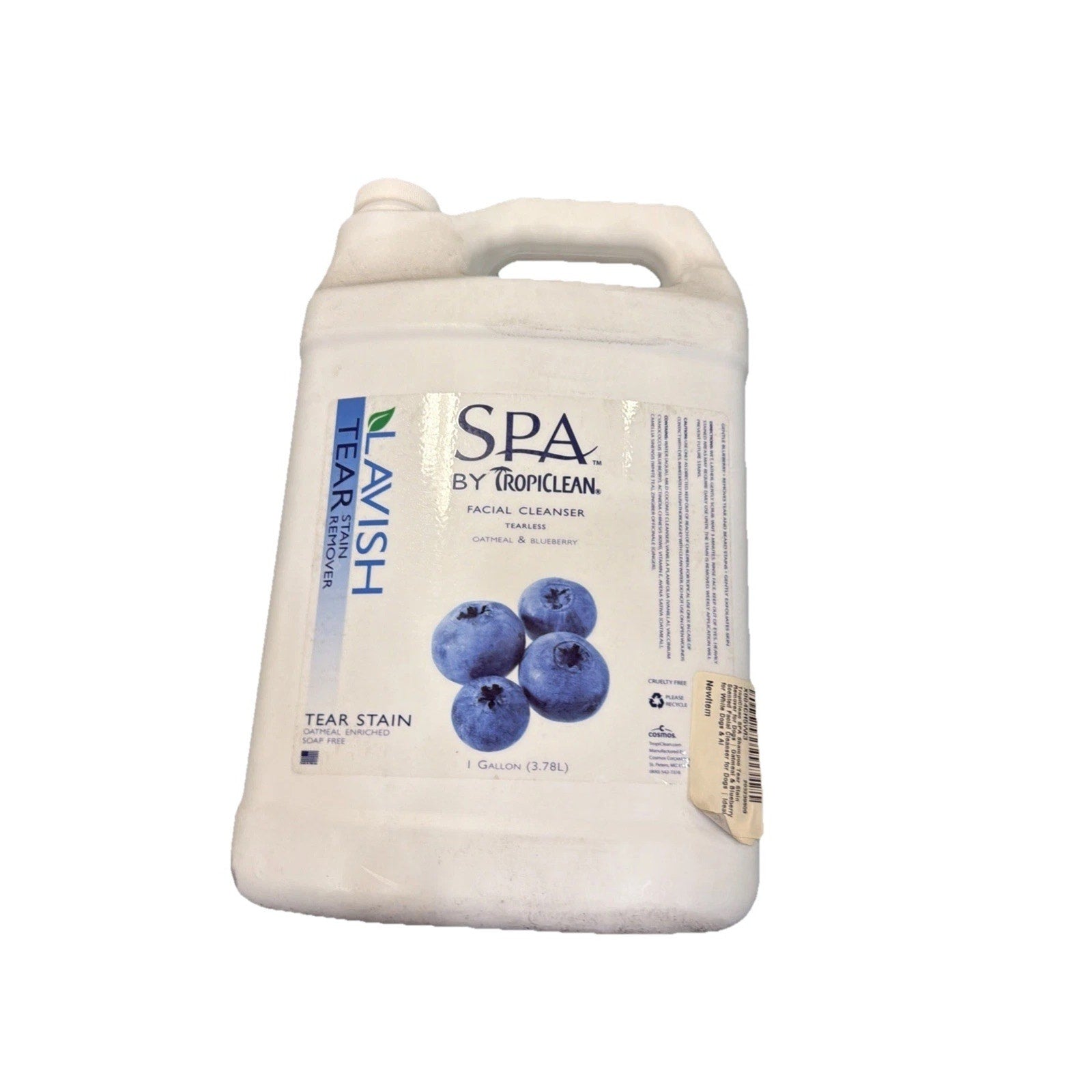 Pet Facial Scrub Oatmeal Blueberry Tear Stain Cleanser 8 fl oz - Detail Angle 3 | Majestic Pet Kingdom