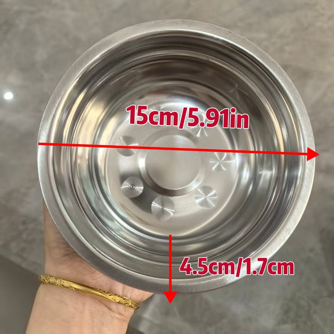 Pet Feeding Cat Food Pet Plate Stainless Steel Thickened Rice Basin