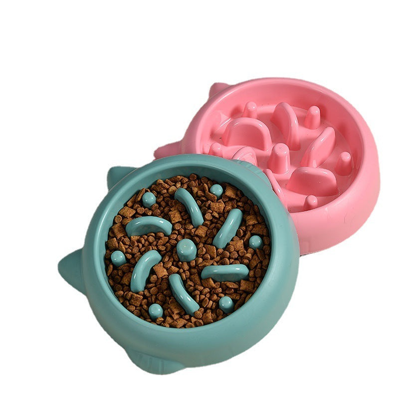 Dog Bowl Slow Feeder Anti-Choking Maze Healthy Eating Plate - Detail Angle 6 | Majestic Pet Kingdom