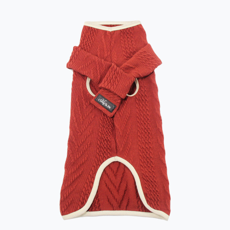 Dog Clothes Vintage Twist Pet Sweater - Majestic Pet Kingdom