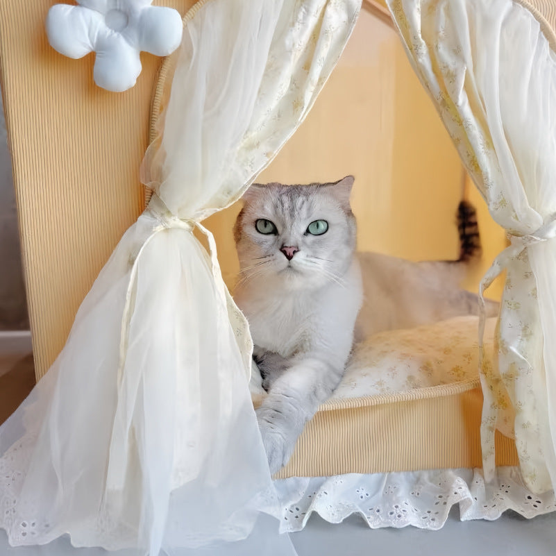 Creative House For Kitty Princess Dog And Cat Tent