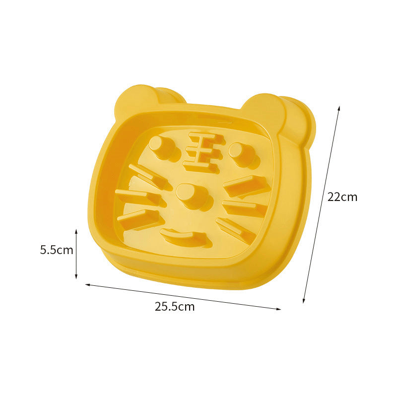 Dog Bowl Slow Feeder Anti-Choking Food Basin for Medium Dogs - Detail Angle 3 | Majestic Pet Kingdom