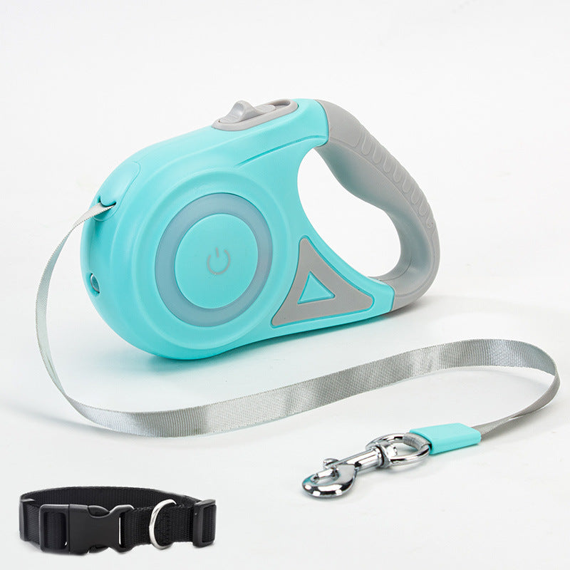 Retractable Dog Leash & Collar Set with LED Spotlight