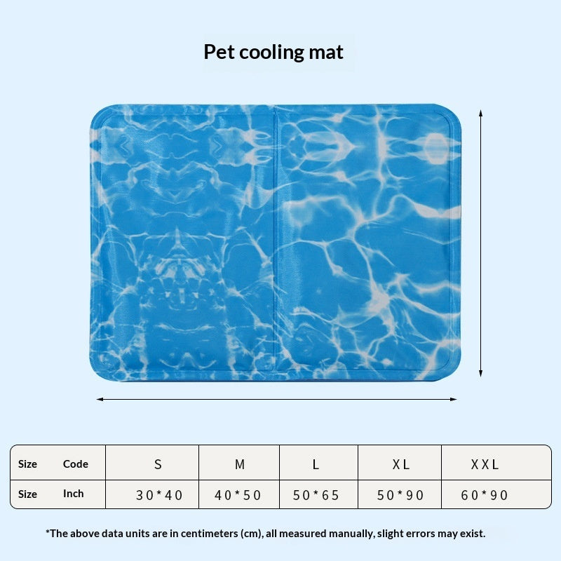 Water-wave-pattern Pet Gel-sponge Cooling Mat - Majestic Pet Kingdom